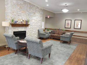 Communal area at a skilled nursing facility